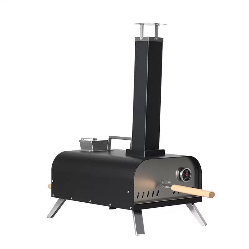 فرن بيتزا من الحديد الزهر محمول في الهواء الطلق