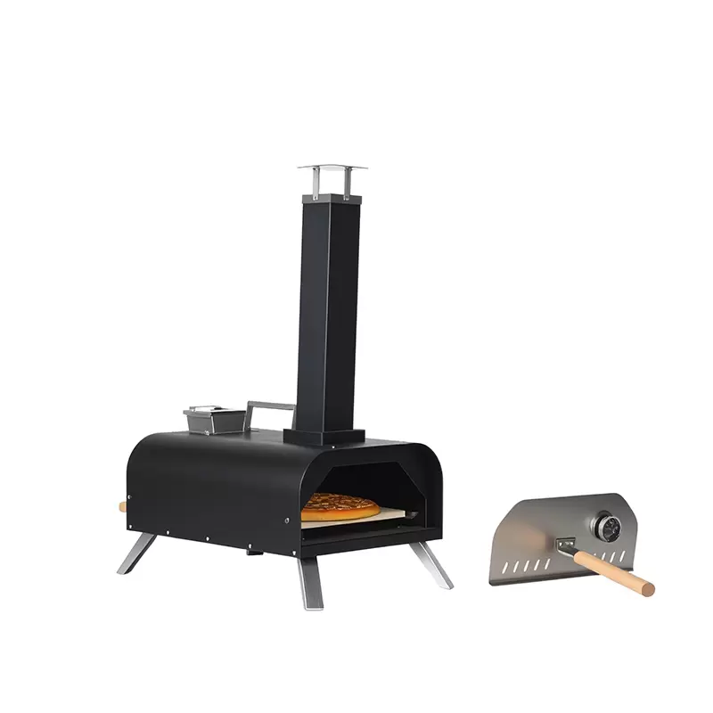 فرن بيتزا من الحديد الزهر محمول في الهواء الطلق