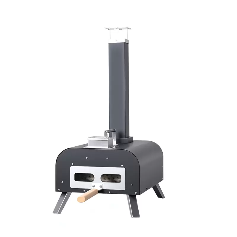 فرن بيتزا من الحديد الزهر محمول في الهواء الطلق