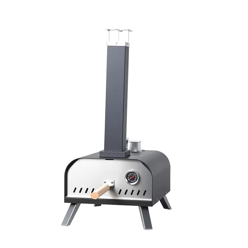 فرن بيتزا من الحديد الزهر محمول في الهواء الطلق
