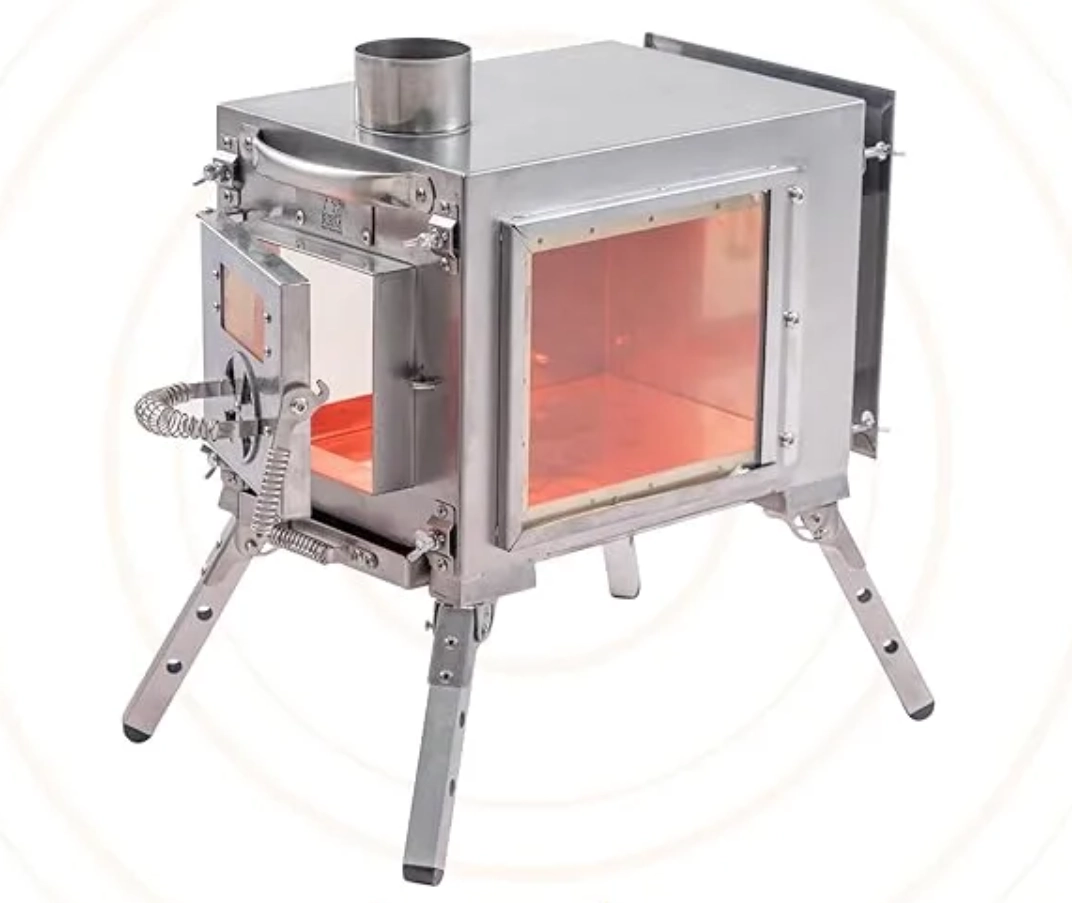 موقد خيمة قابل للطي وخفيف الوزن أقل من 15 رطلاً