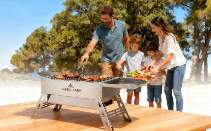 كيفية اختيار أفضل مُصنِّع لشوايات التخييم ODM في الصين: تصاميم معتمدة، وحماية براءات الاختراع، وتخزين عالمي بواسطة INBESTCAMP