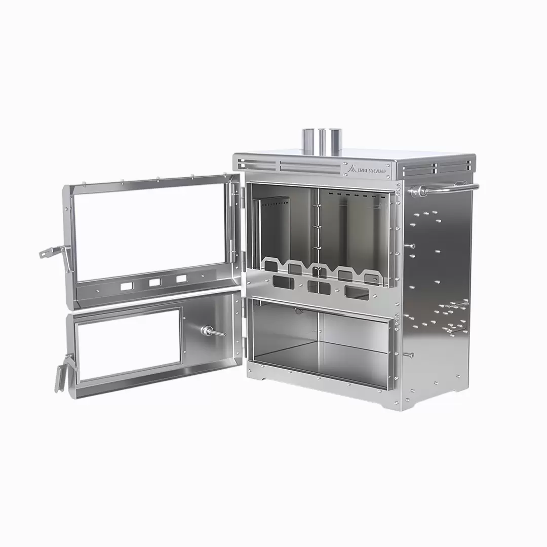 موقد تخييم متعدد الوظائف من الفولاذ المقاوم للصدأ