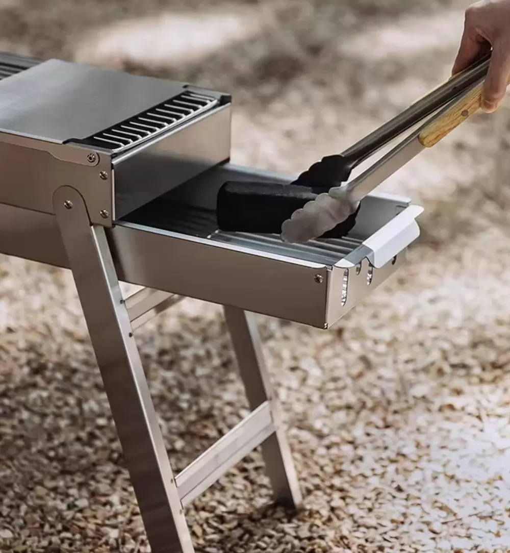 تخصيص موقد فحم قابل للطي للشواء