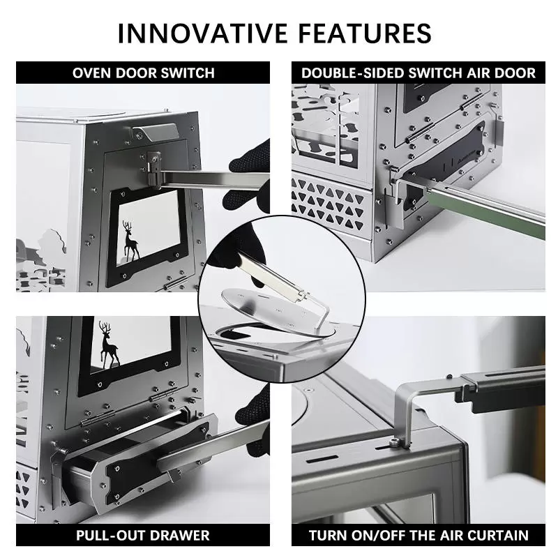 موقد حطب من الفولاذ المقاوم للصدأ