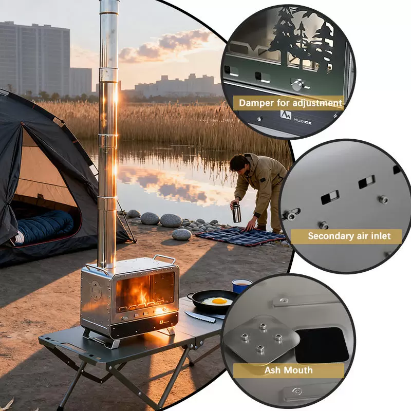موقد خيمة صغير الحجم للتخييم موقد خيمة صغير الحجم للتخييم