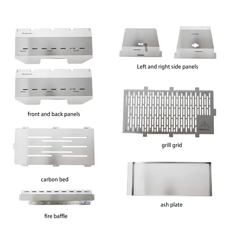 تصنيع شواية تخييم مدمجة فاخرة حسب الطلب